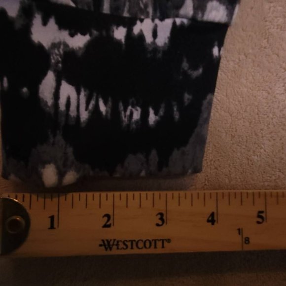 Bcbgeneration Womens Jogger Pants Black High Rise Stretch Adjustable Tie Dye‎ L - Picture 7 of 10